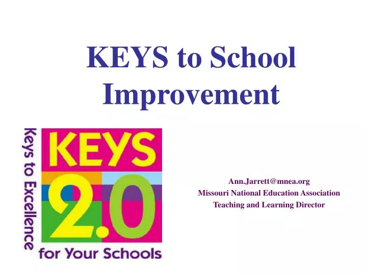 keys to school improvement