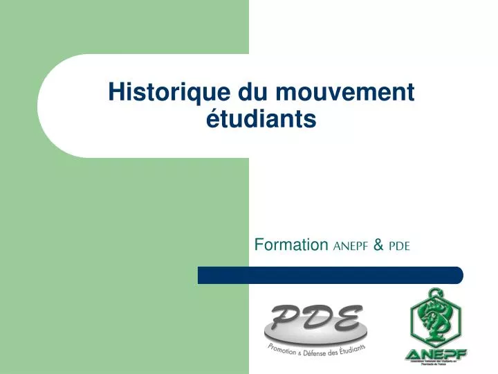 historique du mouvement tudiants