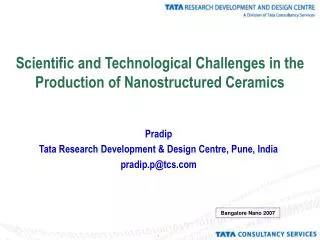 Scientific and Technological Challenges in the Production of Nanostructured Ceramics