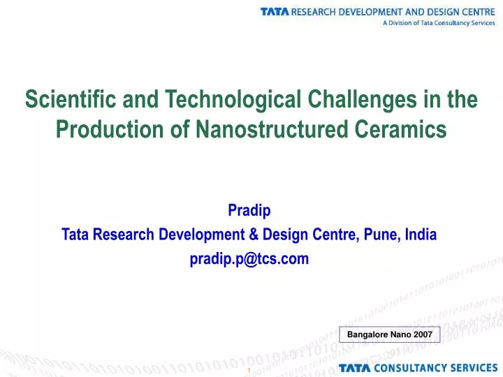 scientific and technological challenges in the production of nanostructured ceramics