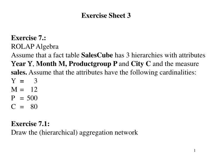 exercise sheet 3