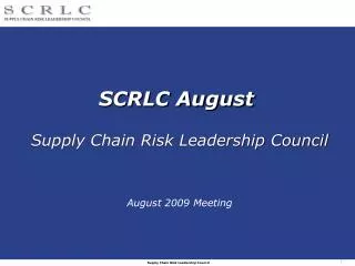 SCRLC August