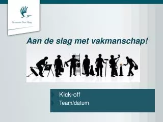 aan de slag met vakmanschap