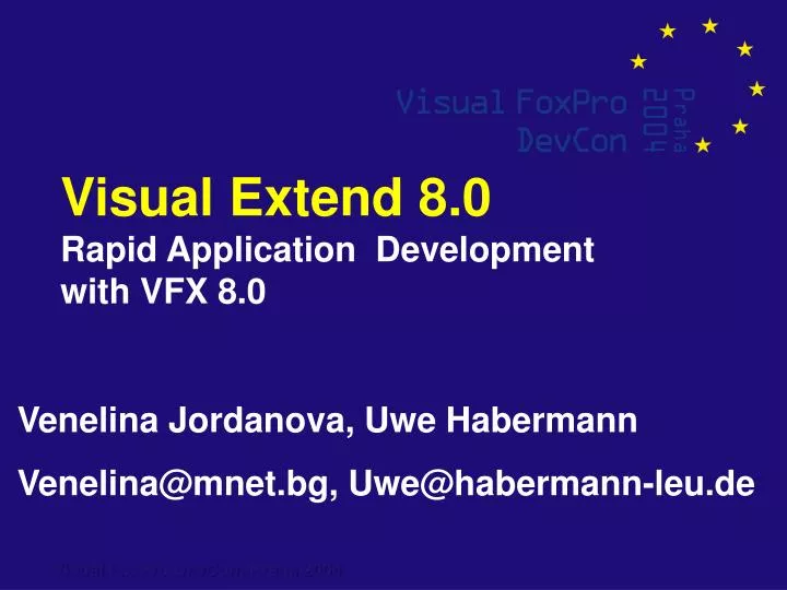 visual extend 8 0 rapid application development with vfx 8 0