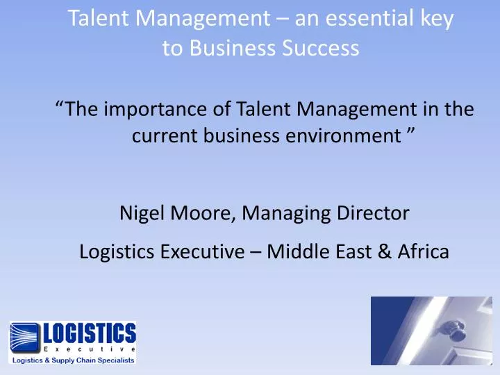 talent management an essential key to business success