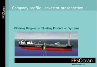 Offering Deepwater Floating Production Systems