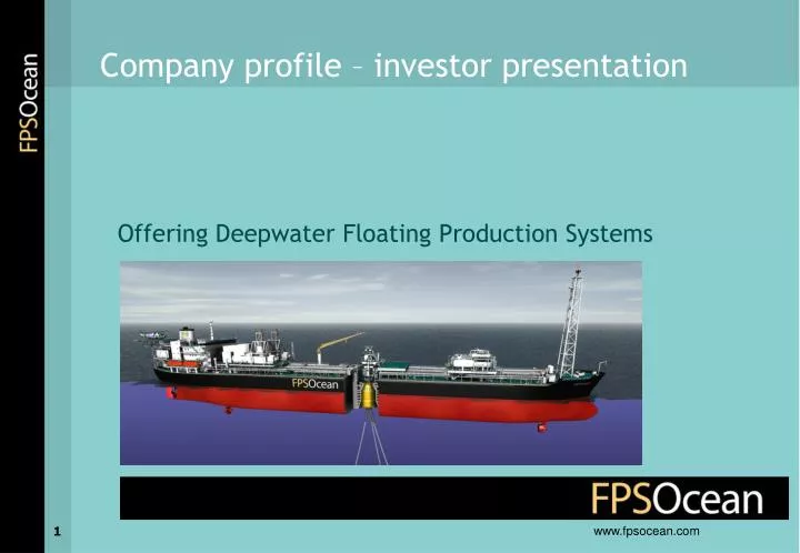 offering deepwater floating production systems
