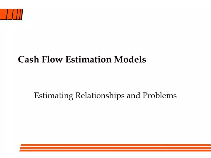 cash flow estimation models