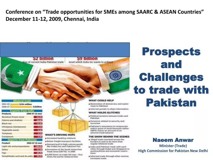prospects and challenges to trade with pakistan