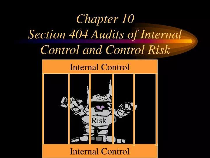 chapter 10 section 404 audits of internal control and control risk