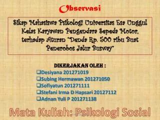 observasi