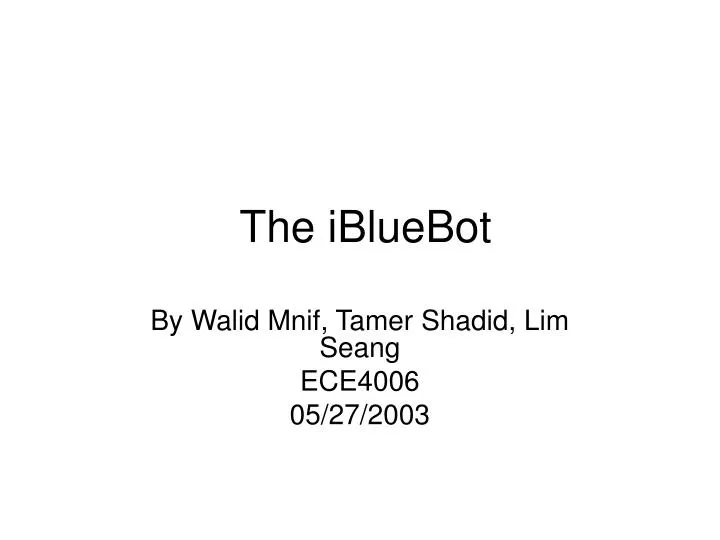 the ibluebot