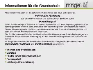 informationen f r die grundschule