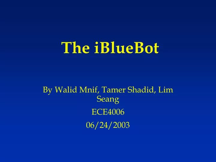 the ibluebot
