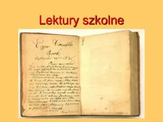 lektury szkolne