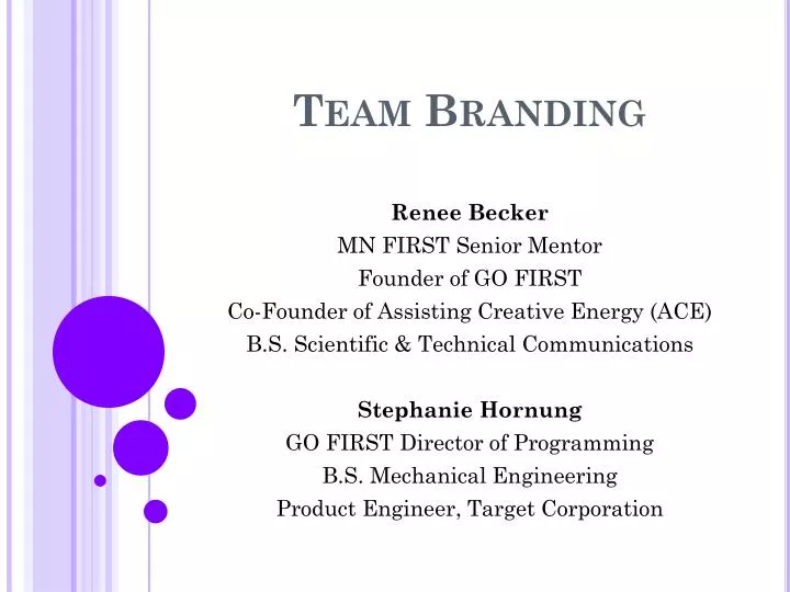 team branding