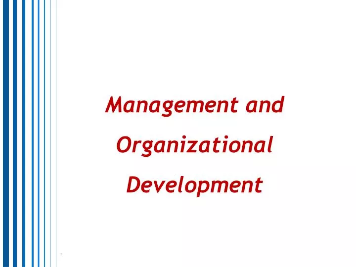 management and organizational development