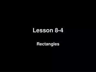 Lesson 8-4