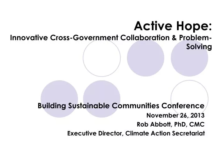 active hope innovative cross government collaboration problem solving
