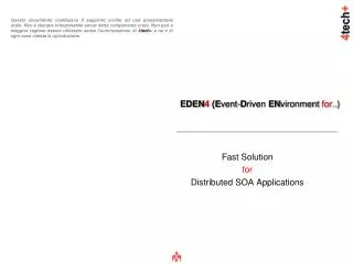 eden 4 e vent d riven en vironment for