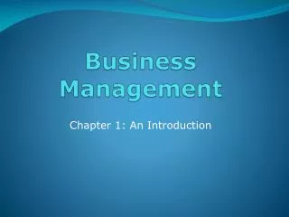 Business Management