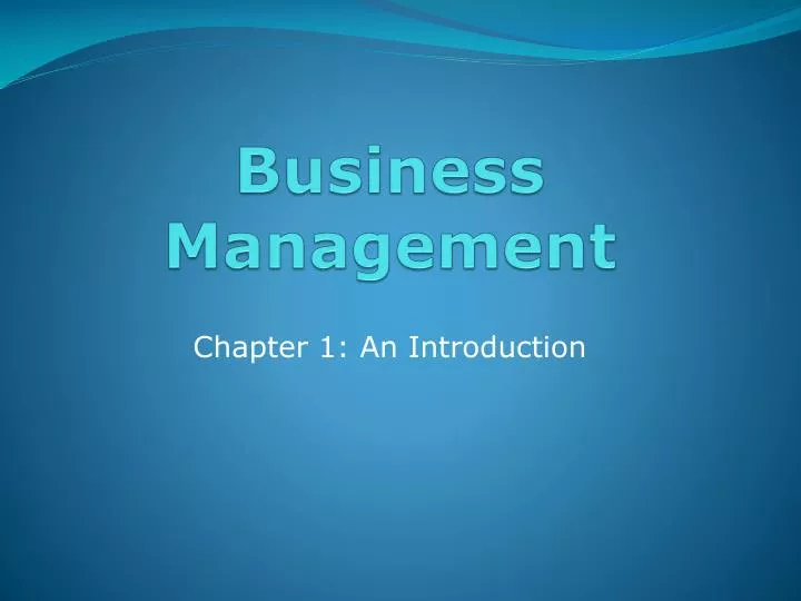 business management