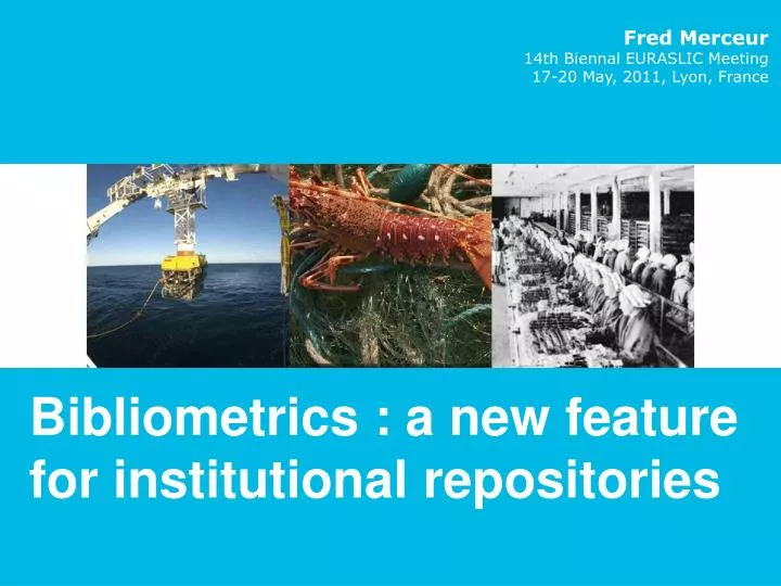bibliometrics a new feature for institutional repositories