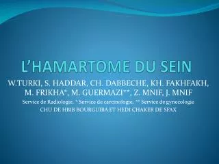 l hamartome du sein