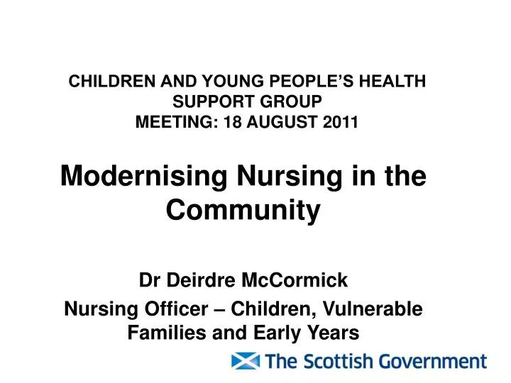 children and young people s health support group meeting 18 august 2011