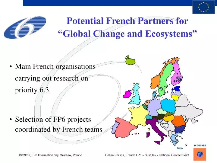 potential french partners for global change and ecosystems