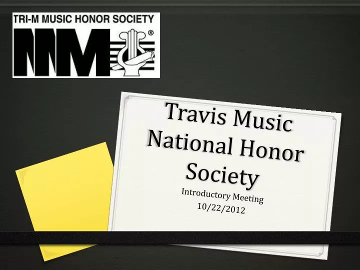 travis music national honor society