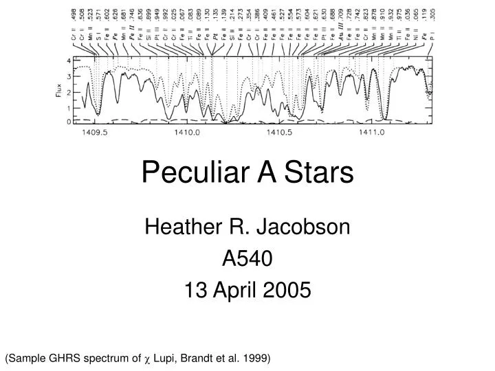 peculiar a stars