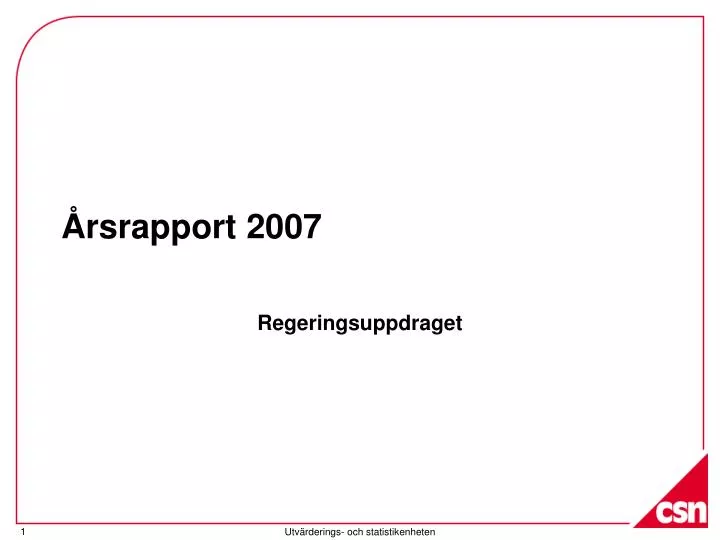 rsrapport 2007