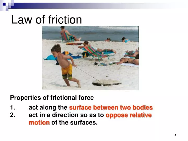 law of friction
