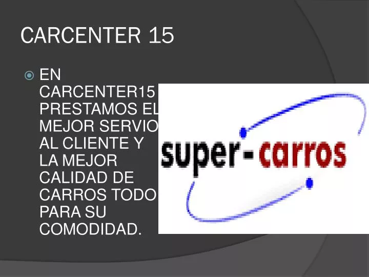 carcenter 15