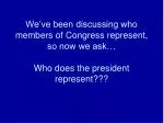 Understanding Presidential Representation: Who Does the President Represent in American Politics? - slide 1
