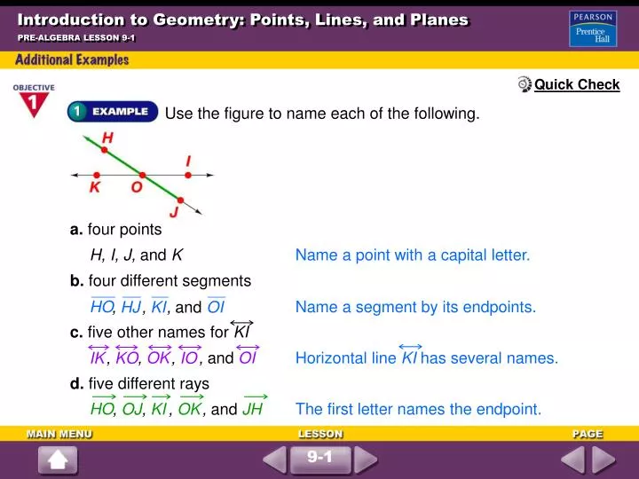 introduction to geometry points lines and planes