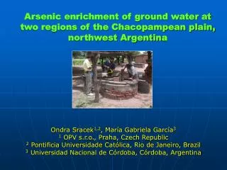Arsenic enrichment of ground water at two regions of the Chacopampean plain, northwest Argentin a