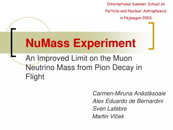 an improved limit on the muon neutrino mass from pion decay in flight