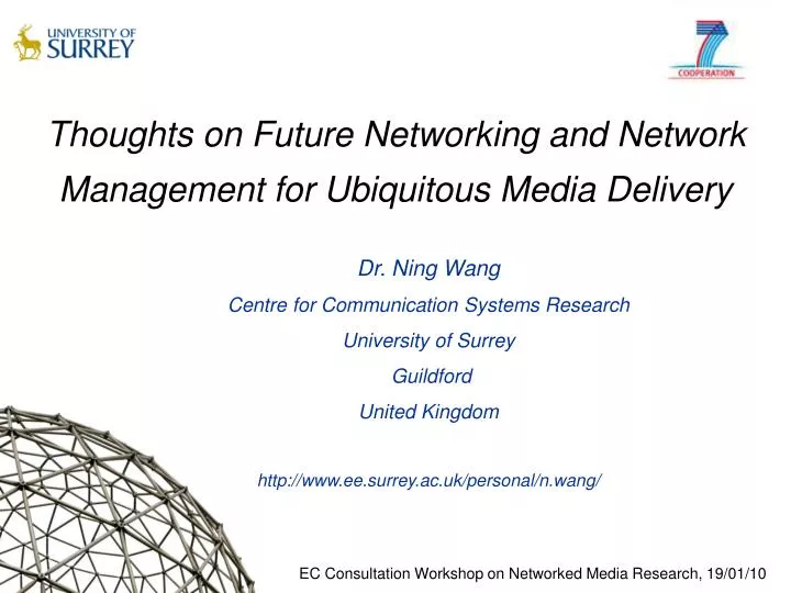thoughts on future networking and network management for ubiquitous media delivery