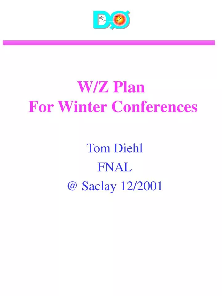 w z plan for winter conferences