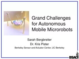 Grand Challenges for Autonomous Mobile Microrobots