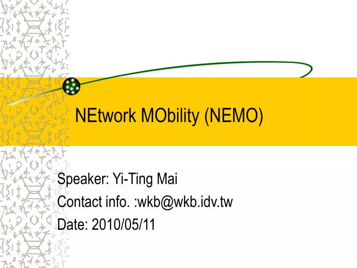 network mobility nemo