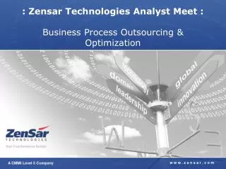: Zensar Technologies Analyst Meet : Business Process Outsourcing &amp; Optimization