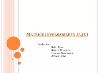 matrice inversabile n m n