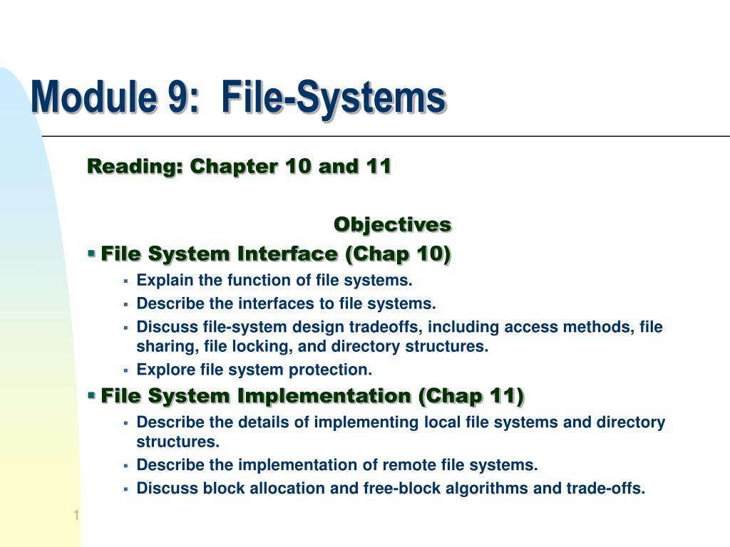 PPT - Module 9: File-Systems PowerPoint Presentation, free download ...