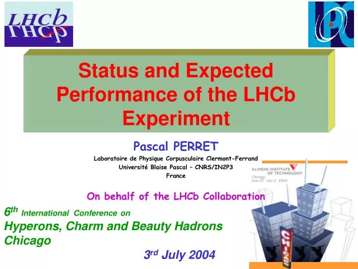 status and expected performance of the lhcb experiment
