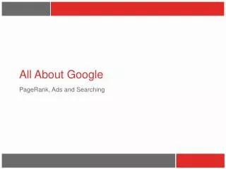 All About Google