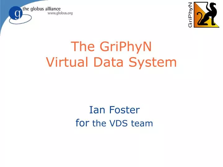 the griphyn virtual data system