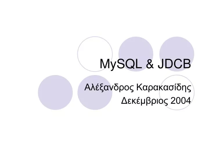 mysql jdcb